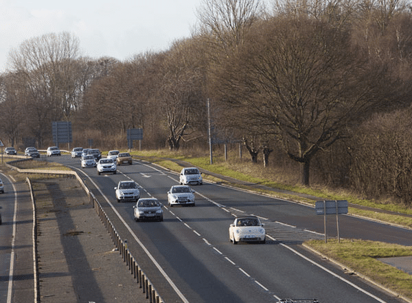 Road with cars on it